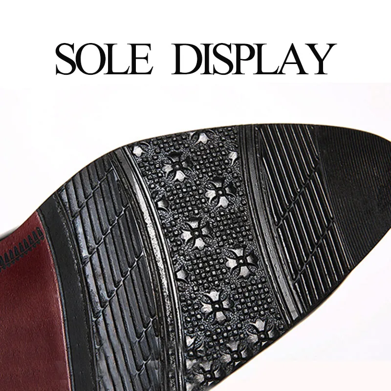 

New Fashion Pointed Toe Business Shoes Men's Leather Formal Oxford Dress Shoes Office Shoes Wedding Male Footwear Shoes