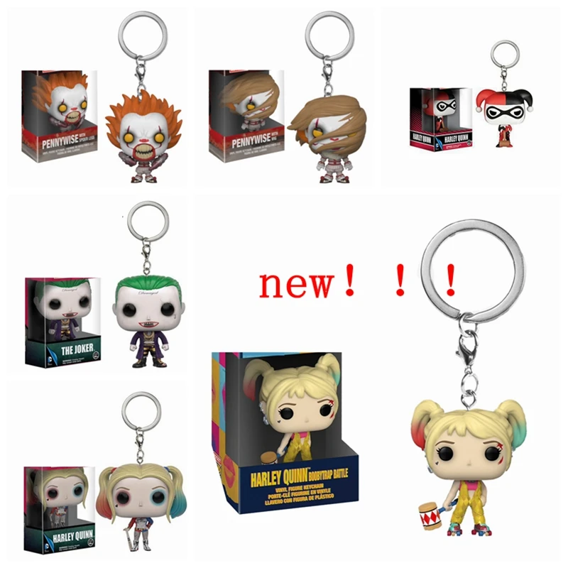 Новинка FUNKO отряд самоубийц Джокер Харли Квинн роликовые коньки Карманный Брелок