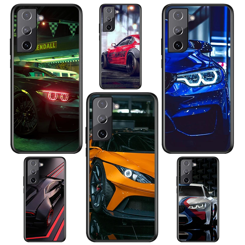 

Cool Sports Car For Samsung Galaxy S22 S21 S20 FE Ultra Pro Lite S10 5G S10E S9 S8 S7 S6 Edge Plus Black Phone Case