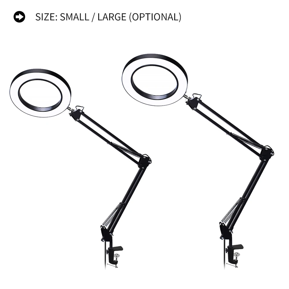 Освещение светодиодный 5X увеличительная лампа с зажимом хэндс фри