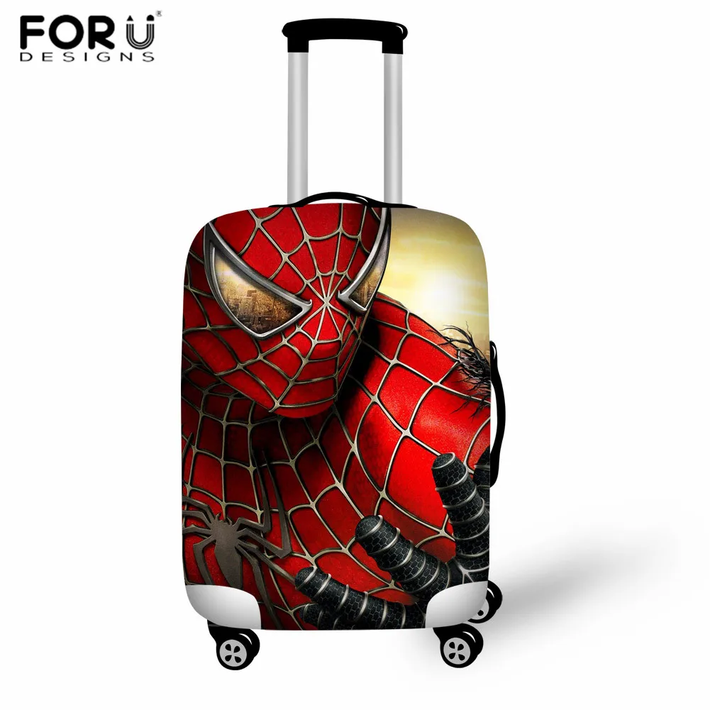 FORUDESIGNS/Эластичный Защитный чехол для багажа с рисунком суперчеловека-паука, чехол от пыли 18-32 дюймов, чехол для багажника, аксессуары для путешествий - Цвет: LH1239