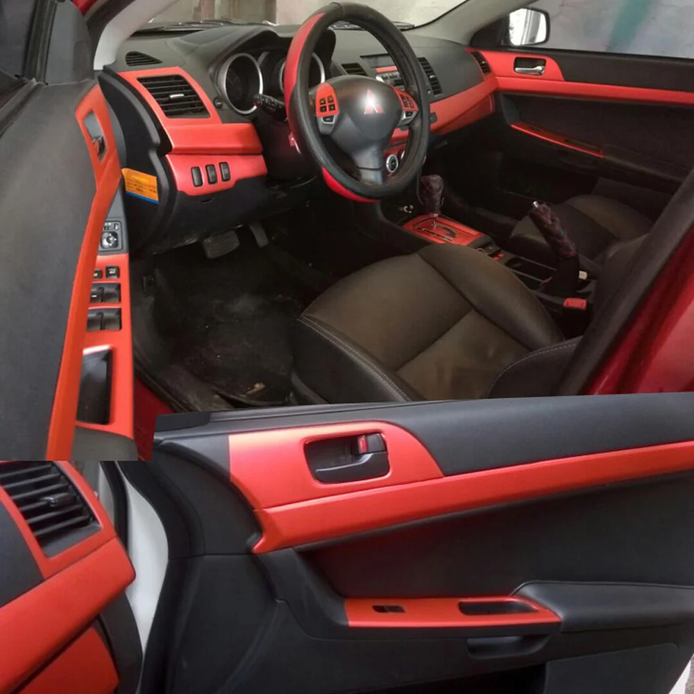 Для Mitsubishi Lancer EX2009- внутренняя Центральная панель управления дверная ручка наклейки из углеродного волокна наклейки аксессуары для стайлинга автомобилей