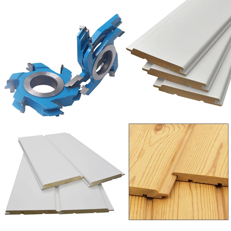 LIVTER Finger-Jointer резак из сплава Деревообрабатывающие инструменты Finger joint wood 1 набор, 2 шт Комбинированный нож Концевая мельница