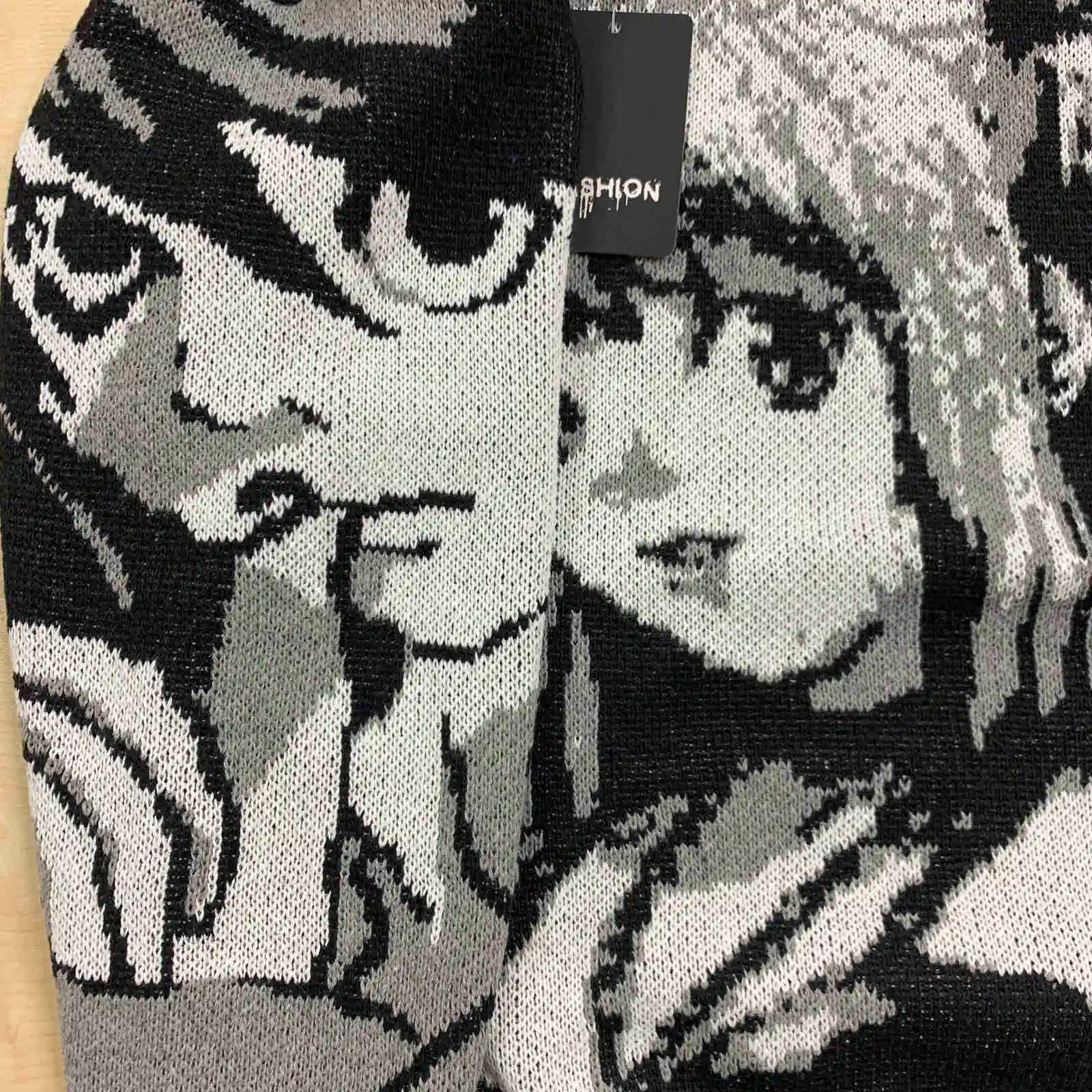 Su&eacute;ter de Anime de Hip Hop con estampado de Death Notes, ropa de calle de punto para Cosplay, disfraz de Amane, Jersey Sexy de punto-4