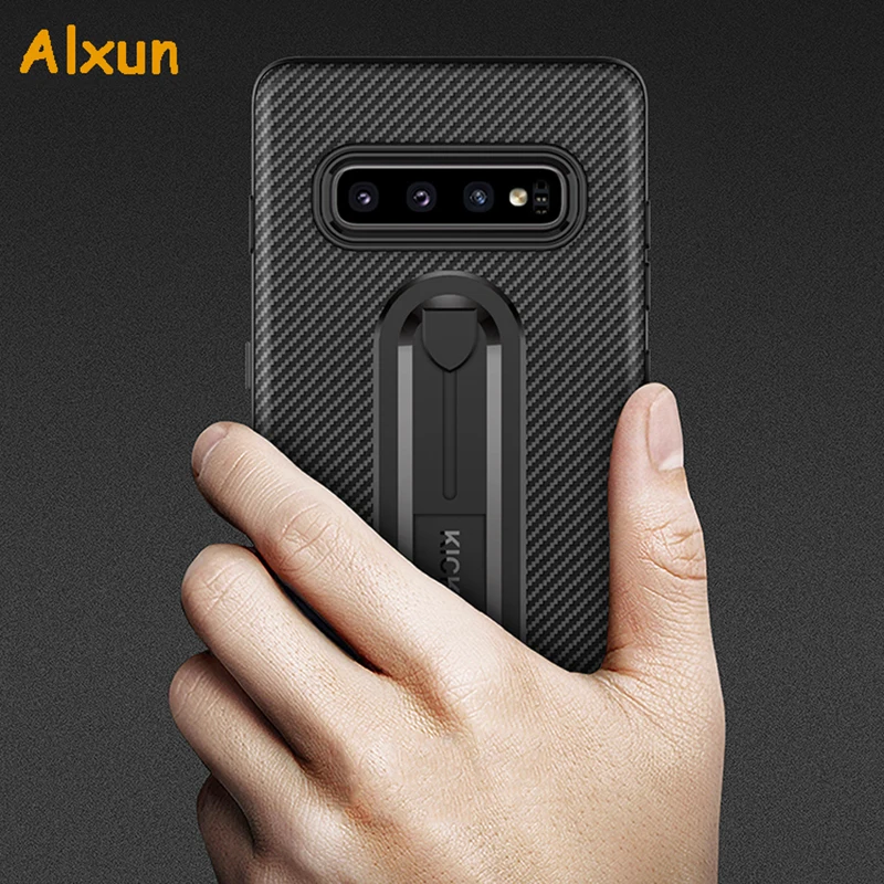 Alxun для samsung Galaxy S10 Plus чехол из углеродного волокна Невидимый кронштейн S8 S9 Lite Note8