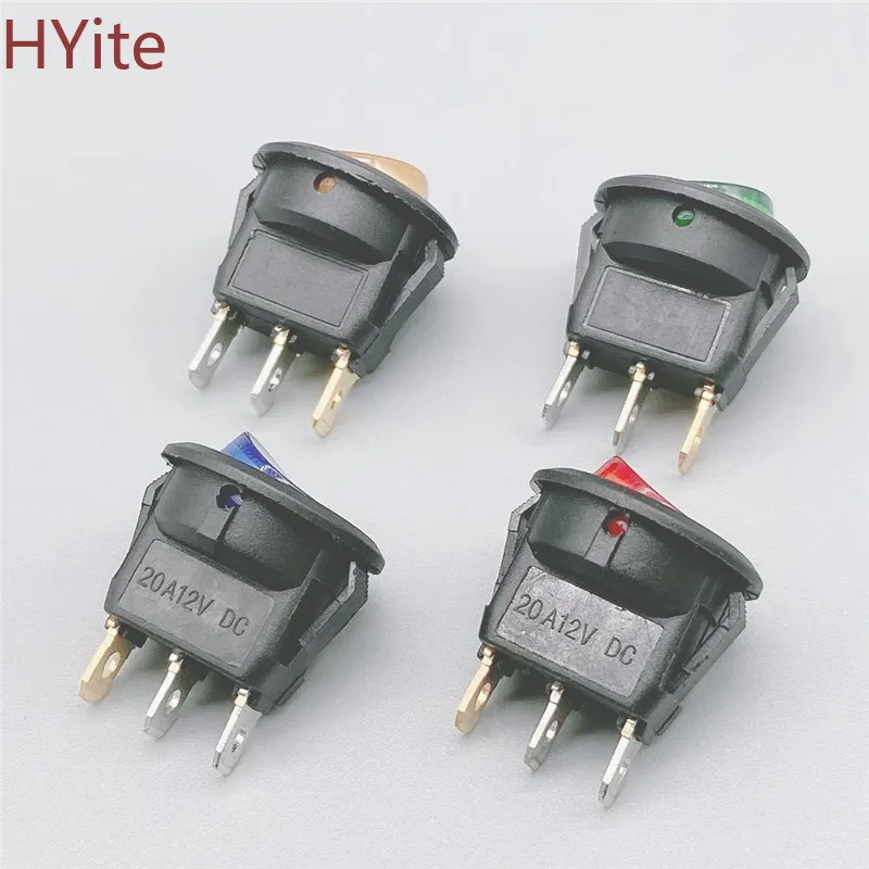 1 шт. 12 В светодиодный осветительный клавишный переключатель 20A кнопочный