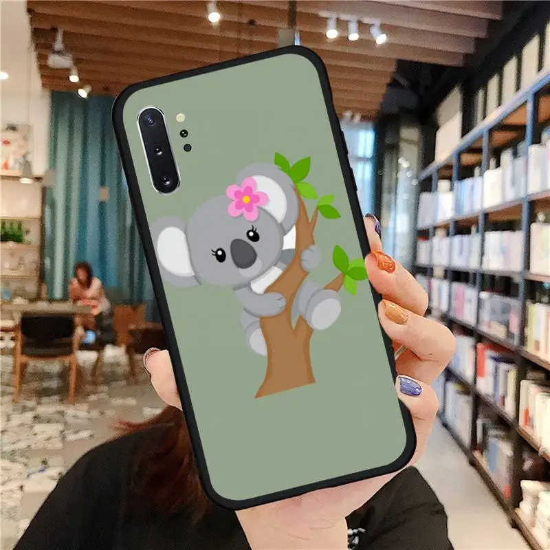 

Animal sleeping koala Phone Case For Samsung A50 A51 A71 A20E A20S S10 S20 S21 S30 Plus ultra 5G M11 funda cover
