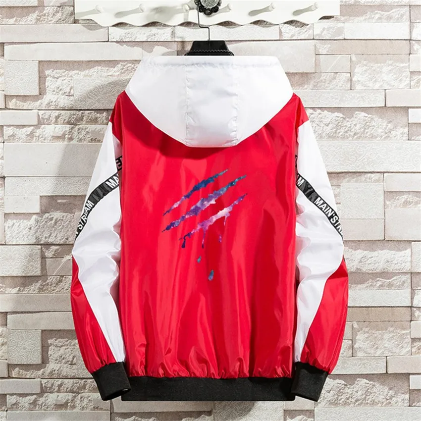 Ветровка для мужчин и женщин повседневная куртка с капюшоном в стиле хип-хоп