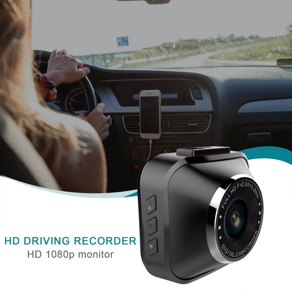 

High Definition 1080p Monitor Dual Lens Driving Recorder Parking Monitor Wide Angle Driving Recorder With G-Sensor