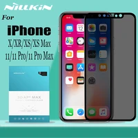 nillkin anti spy tempered glass for iphone 11 xr glass screen protector anti glare privacy glass for iphone 11 pro max x xs max