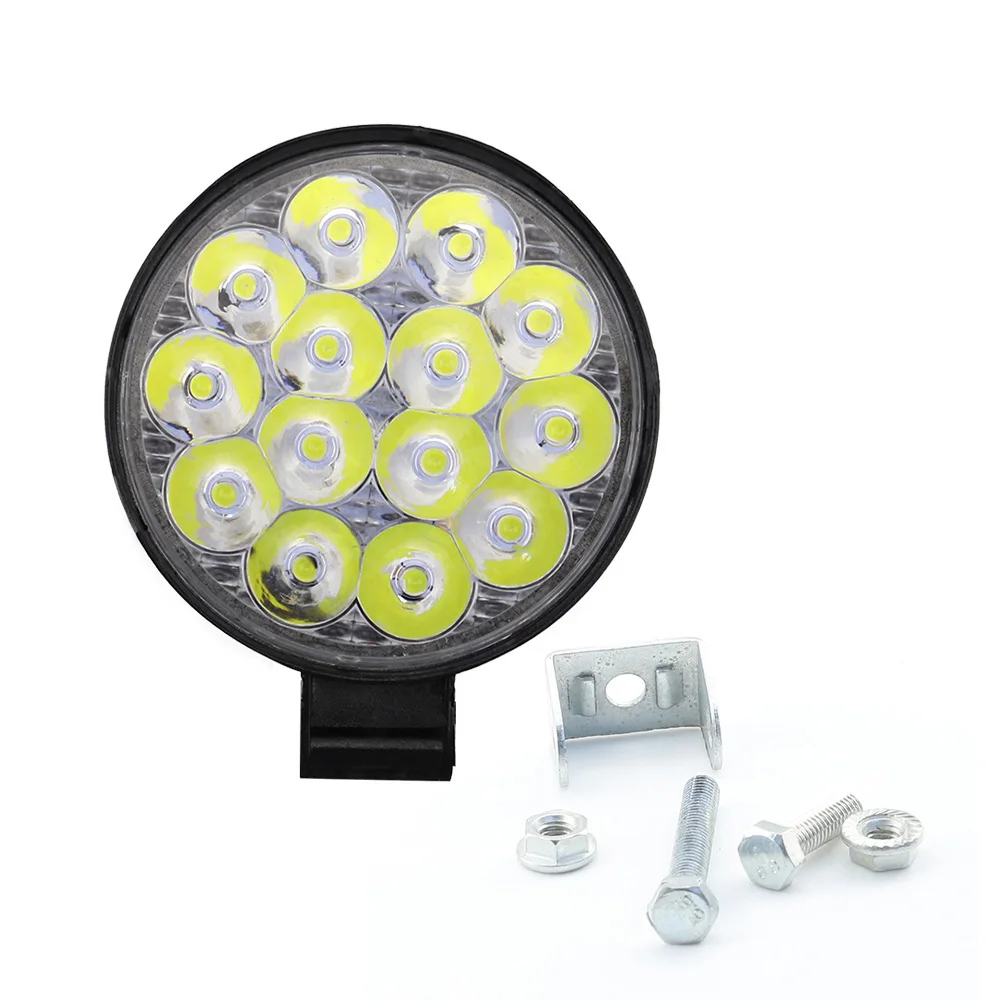 

14-LED Working lights Spot Flood Bulb Driving 42W Waterproof IP68 Vehicles Car Replacement