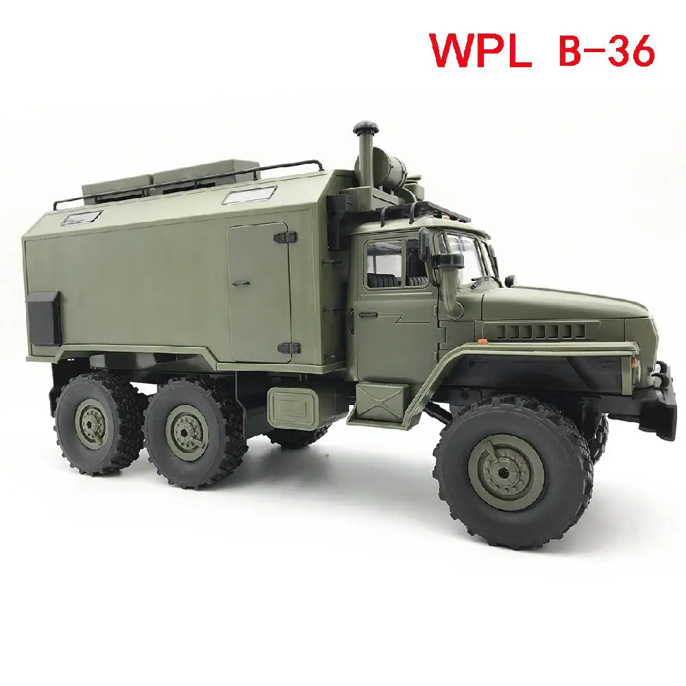 

RCtown WPL B36 Ural 1/16 2.4G 6WD Rc Car Military Truck Rock Crawler Command Communication Vehicle RTR Toy