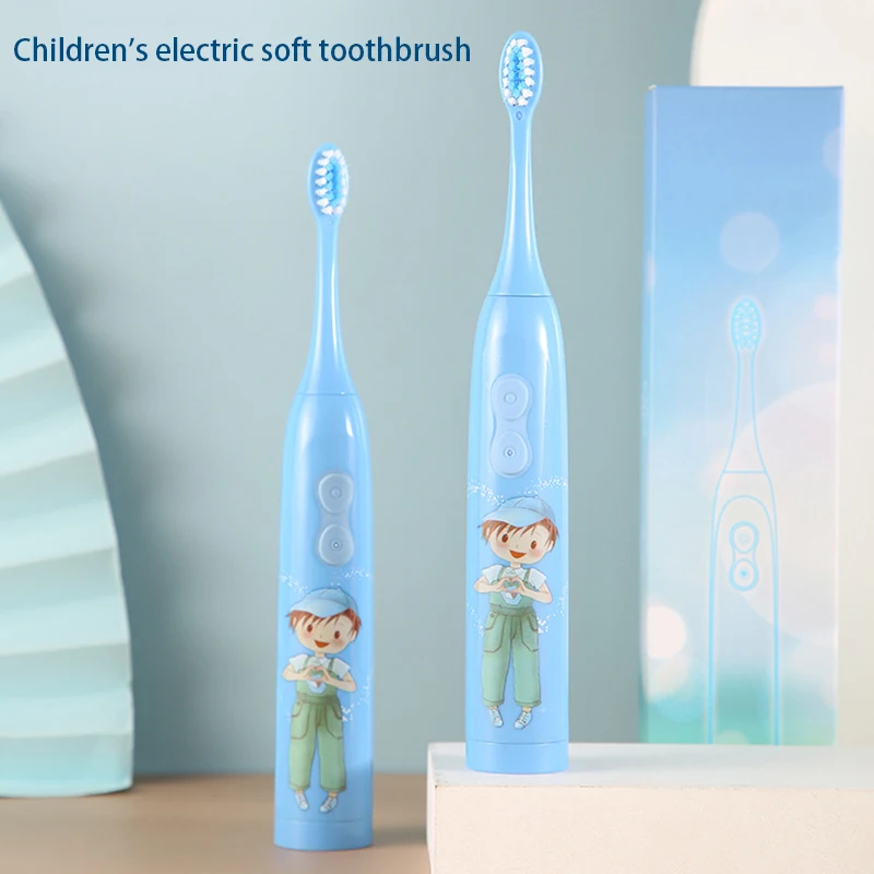 

Электрическая зубная щетка, мощная звуковая перезаряжаемая Водонепроницаемая зубная щетка для детей BUTT666