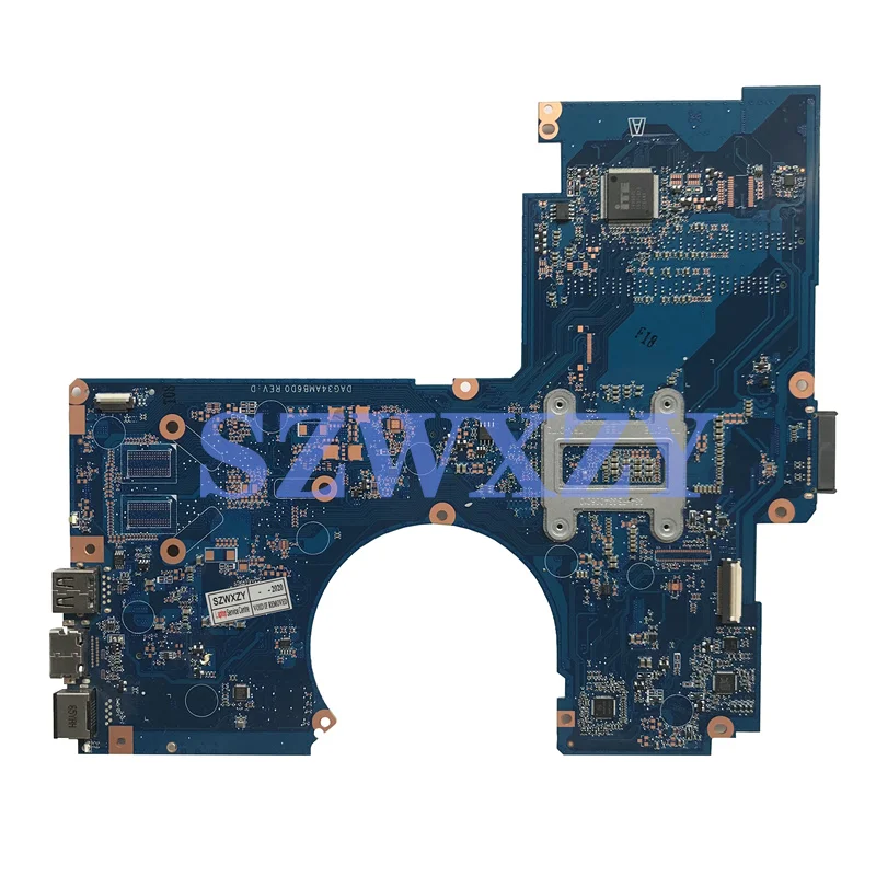 Восстановленная материнская плата SZWXZY для ноутбука HP 15-AU с SR2EY I5-6200U/CPU 856224-601 856224-501