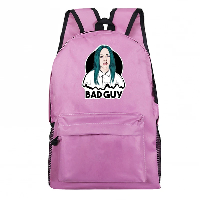 9 Plecak DJ Singer школьный Billie Eilish рюкзак и сумка A Dos Bad Gay Bookbag Bolso Mujer школьные сумки для девочек-подростков на молнии 8 - Цвет: 9