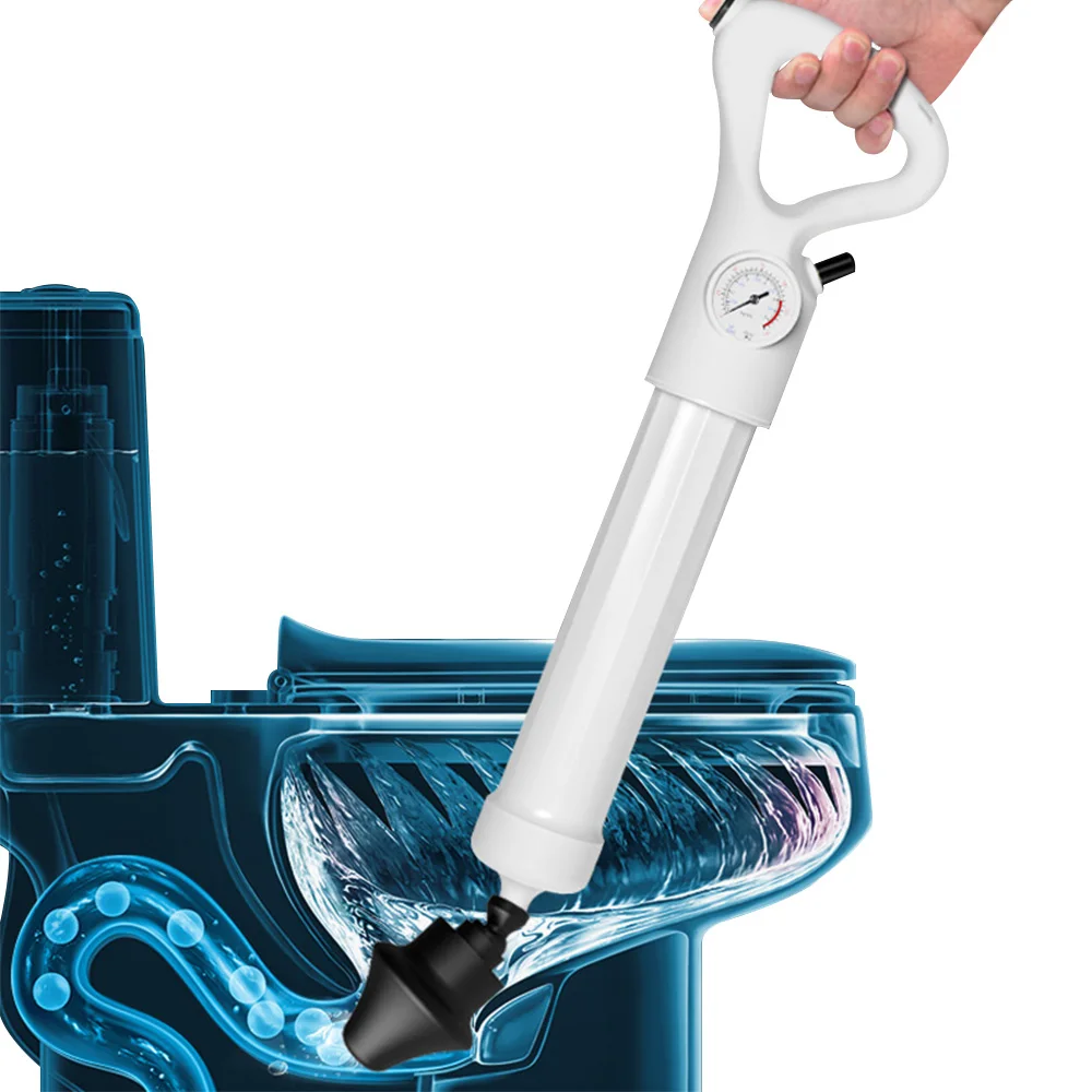 

Toilet Plungers High Pressure Air Drain Plunger Blaster Gun Air Floor Powerful Drain Clog Dredge Tools Bathroom Kitchen Auger