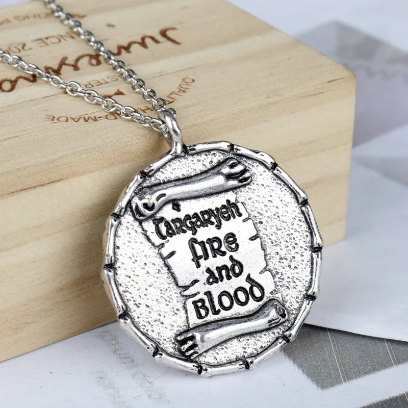 Семейный значок с изображением волка дракона, ювелирные украшения, Lannister Targaryen Stark House Honor, подвеска на шею, значки на руку