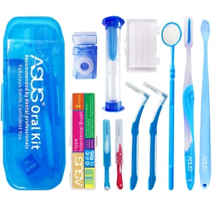 Портативный инструмент для чистки полости рта, набор для ортодонтического ухода за полостью рта, зеркальная межзубная щетка, зубная нить, набор для чистки ортодонтической полости рта