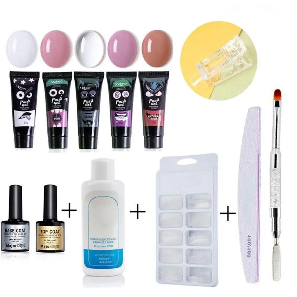 Набор для наращивания геля набор снятия замачивания акрилового полигеля