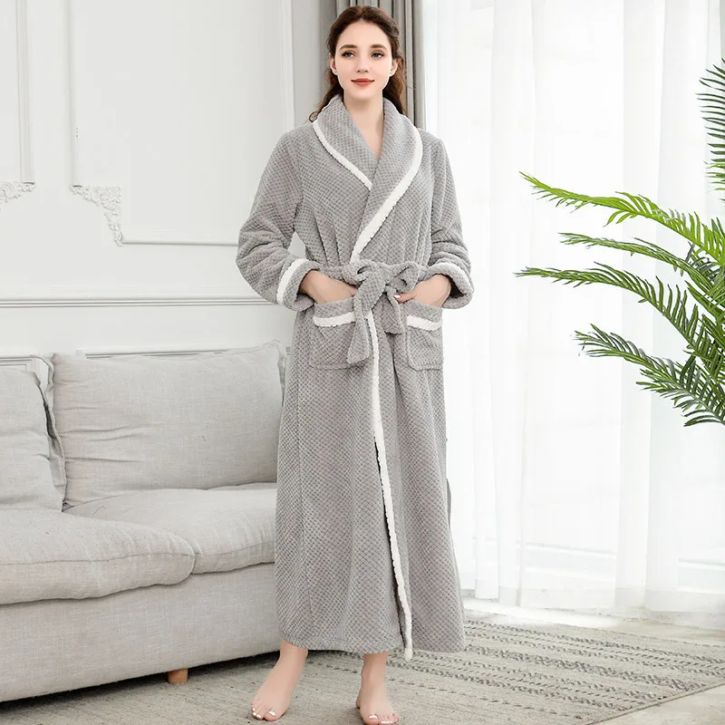 Кимоно халат парные халаты с длинным рукавом домашний милая одежда для сна пары