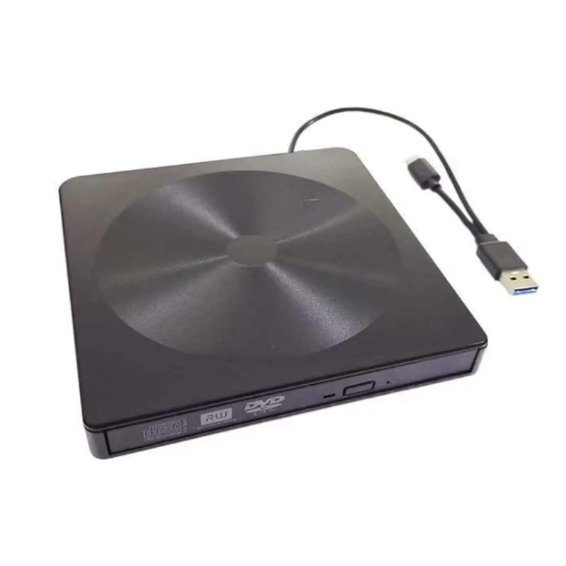 

External D/DVD Drive for Laptop Type-C USB D/DVD ROM Drive Reader Writer Burner -R D-RW DVD-R DVD-RW DVD+R Portable