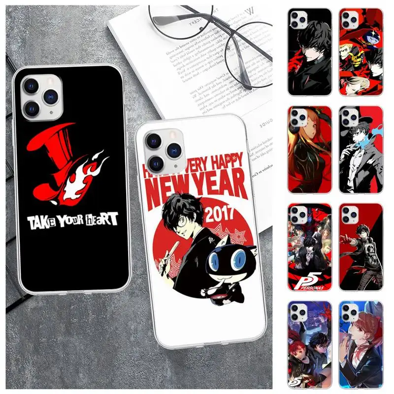 

Persona 5 Take Your Heart Phone Case For Samsung S21 S20 Fe S10-4G S30 Plus Note 20 Ultra S9 S10e Transparent Cover