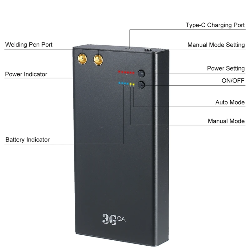 

6 Gears Adjustable Spot Welding Machine for 18650 Battery DIY Spot Welding Tool Kit Rechargeable Spot Welder