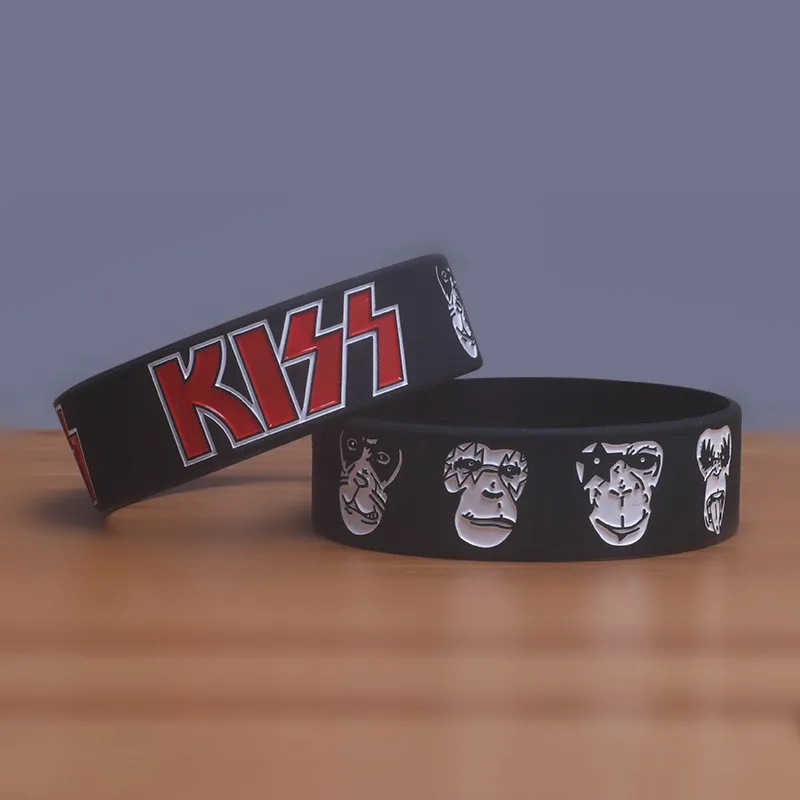 Силиконовый браслет KISS Jim Hendrix модный из тяжелого металла для любителей музыки 1