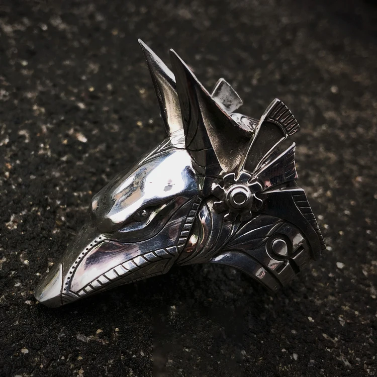 925 Серебряное Оригинальное кольцо ручной работы властное индивидуальное