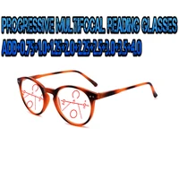 progressive multifocal anti blu light reading glasses round frame men women high quality 1 0 1 5 1 75 2 0 2 5 3 3 5 4