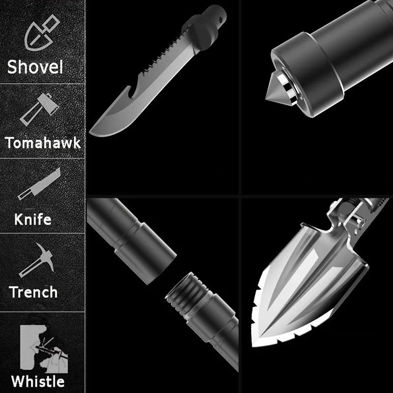 Профессиональная Военная Тактическая многофункциональная лопата для кемпинга