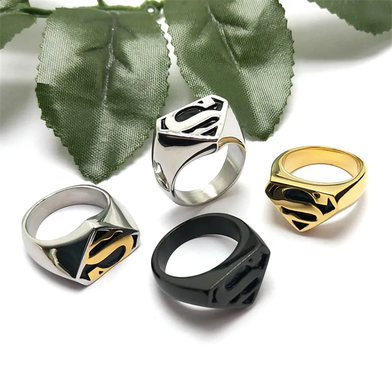 

European and American personality men's stainless steel ring anime ring