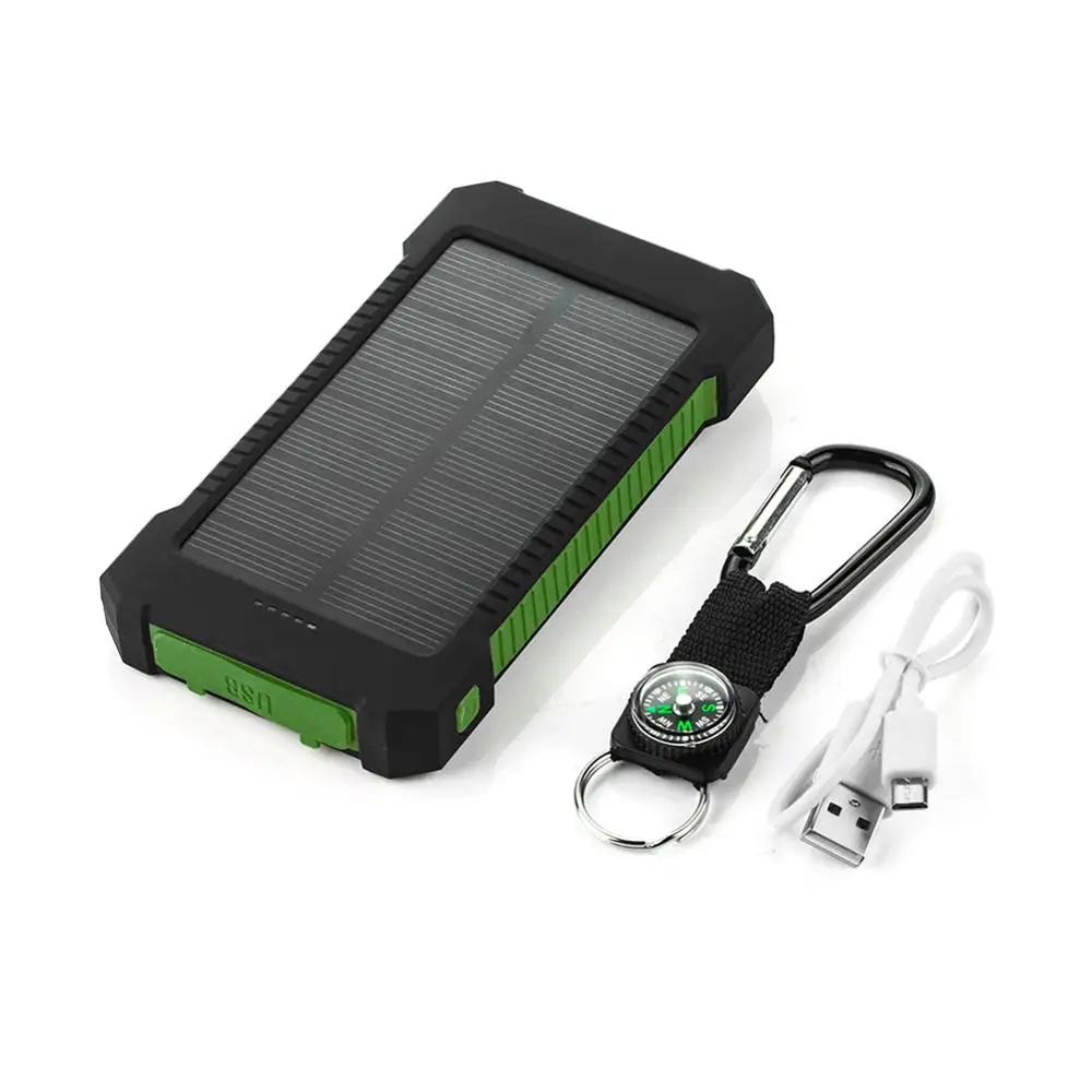 

Waterproof Solar Power Bank 20000mah Portable Dual USB External Battery Charger Powerbank For iPhone Samsung Xiaomi Poverbank