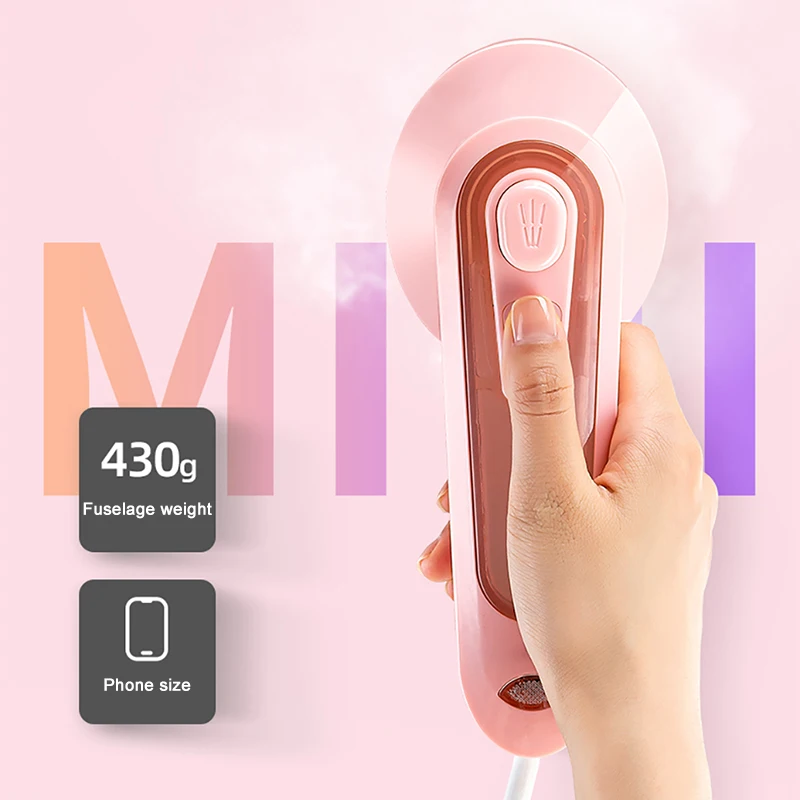 

SIDONE Portable Electric Iron Handheld Steamer 220v Mini Travel Household Garment Cleaner Steamer 3min Fast-Heat Steam Iron