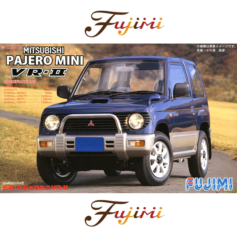 

Статическая Сборная модель автомобиля Fujimi, масштаб 1/24, Mitsubishi Pajero Mini VR-II 1994, строительный комплект 04625