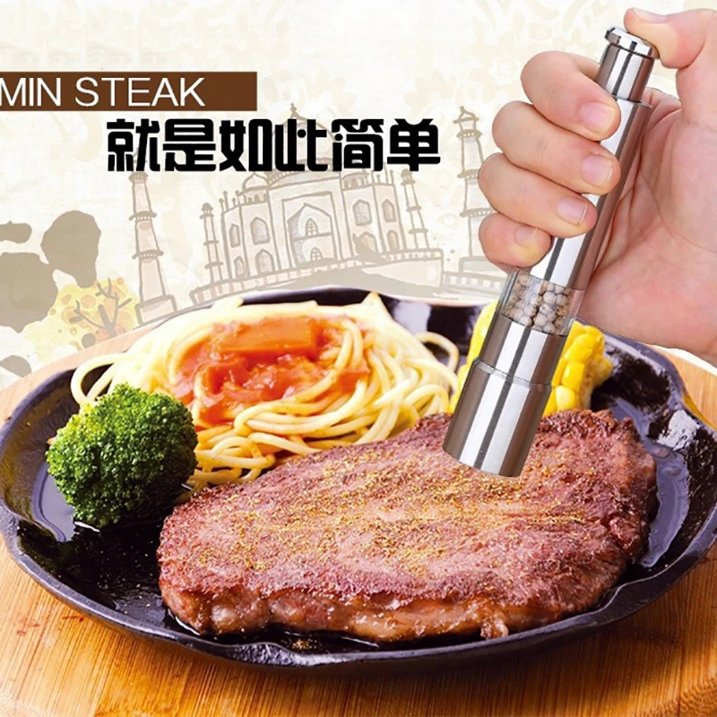 Ручная мельница из нержавеющей стали для соли и перца креативные мельницы специй