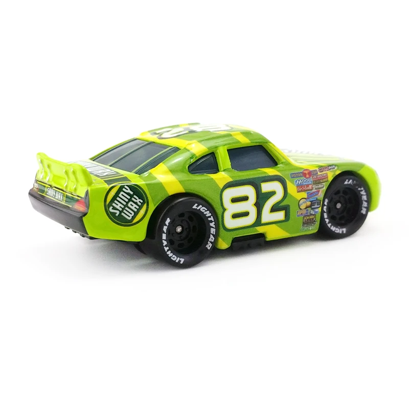 Disney Pixar Cars No.82 Блестящий воск металлический литой под давлением игрушечный