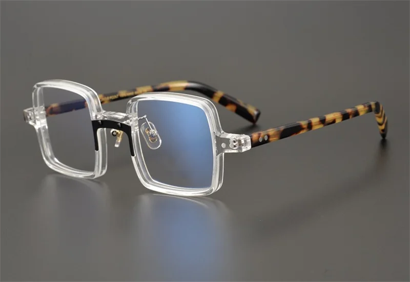 

Vintage Men Reading Glasses Acetate Square Japan Design Optical Eyewear Goggle Prescription Readers Eyeglasses Frame for Women