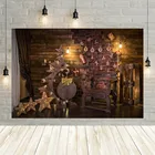 Новогодний фон Avezano для фотосъемки с изображением деревянной кирпичной стены, рождественской луны, звезды светильник студии, 2022