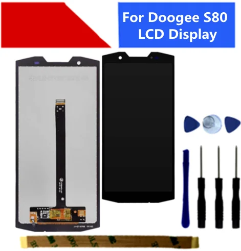 5 99 дюймов Для DOOGEE S80 ЖК дисплей Дисплей + кодирующий преобразователь сенсорного