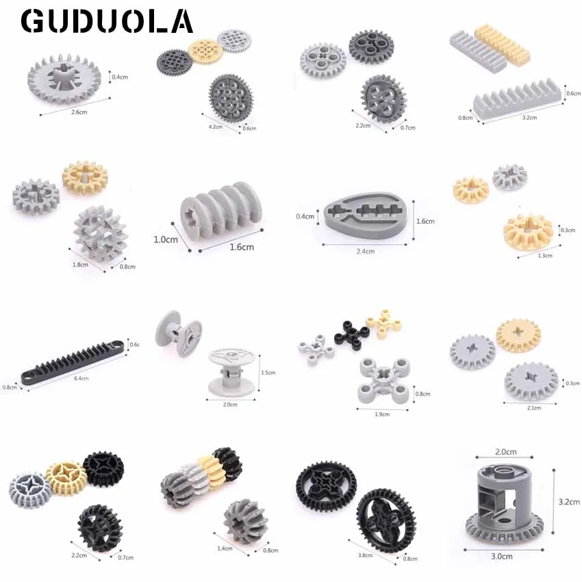 Guduola Parts 32269 Gear 20 Tooth Double Bevel Building Block MOC Model Assembles Particles Educational 20pcs/lot | Игрушки и хобби