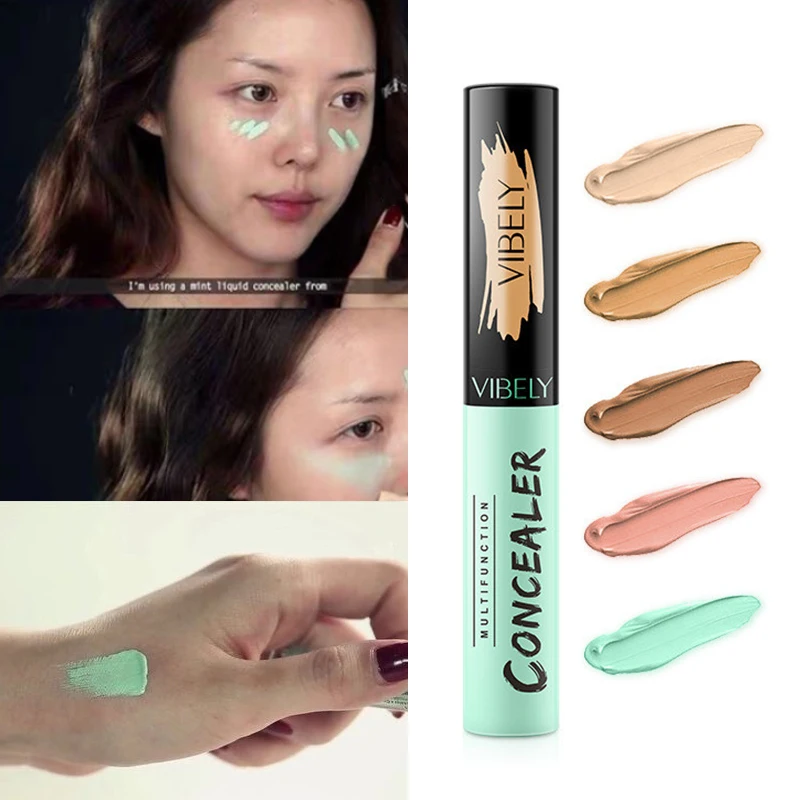 5 цветов консилер для глаз Жидкая основа макияжа корректор полное покрытие