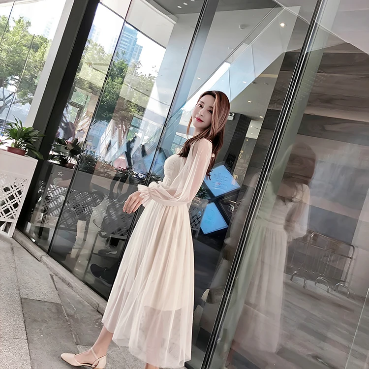 KAUNISSINA Cocktail Dress Palace Gown Square Neck Puff sleeve Party Prom Dress Sweet Cocktail Vestidos