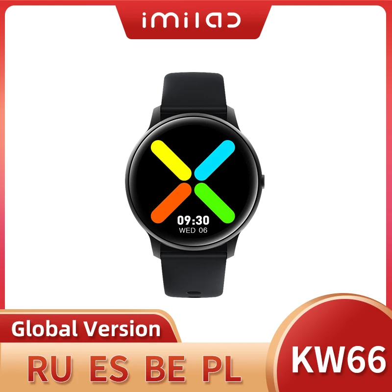 Smart Watch IMILAB KW66 Smart Watches GloryFit Men Smart Sports Watch 14 Days Battery Heart Rate IP68 Waterproof Fitness Tracker