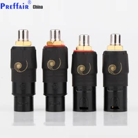 top quality xlr to rca female socket adapter plated red rca plug for hifi audio connector xlr to rca female male plug adapter