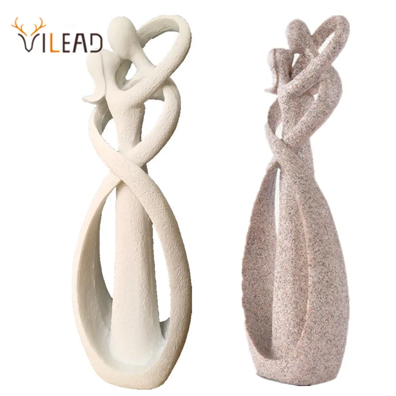 Фигурки для целующихся влюбленных VILEAD 23 см из песчаника свадебное украшение