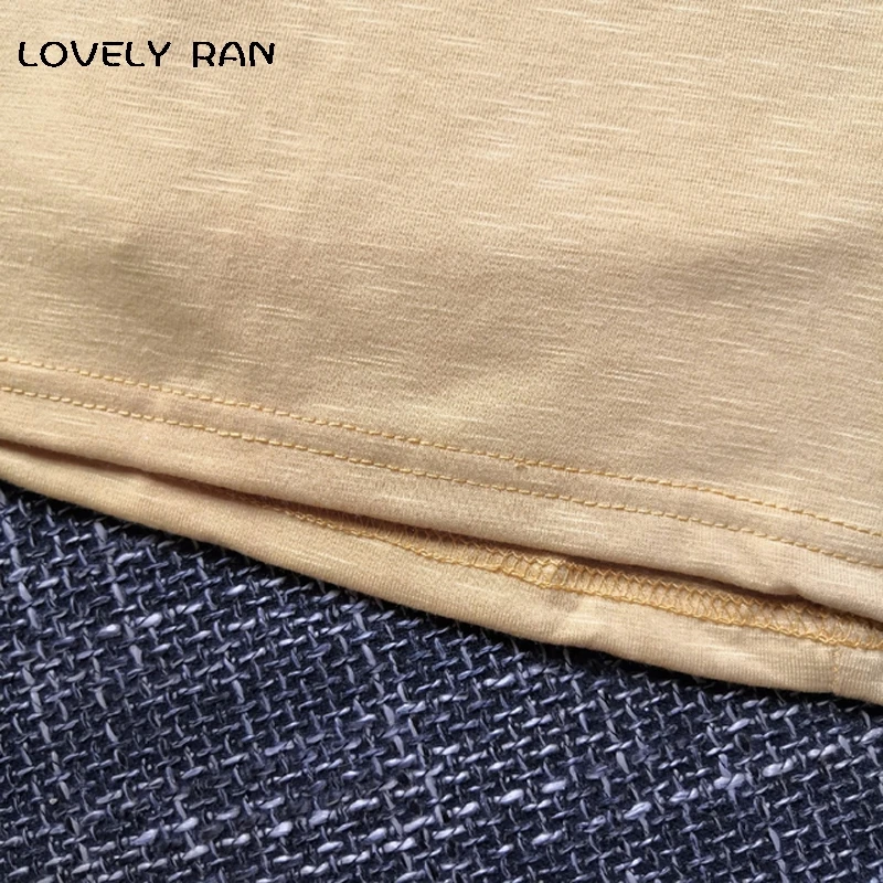 

Short Sleeve Women T-Shirts 2021 Summer V-Neck Casual Sexy Loose Elastic Soft Female Base Tshirt Home Clothes Fashion Streetwear