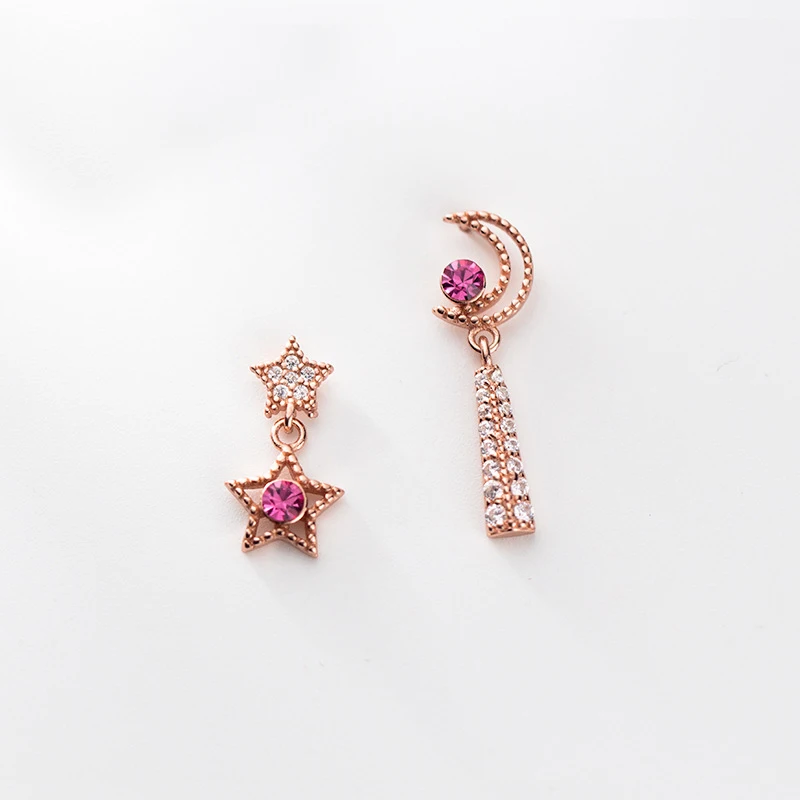 Женские серьги-гвоздики из серебра 925 пробы с цирконом | Украшения и аксессуары