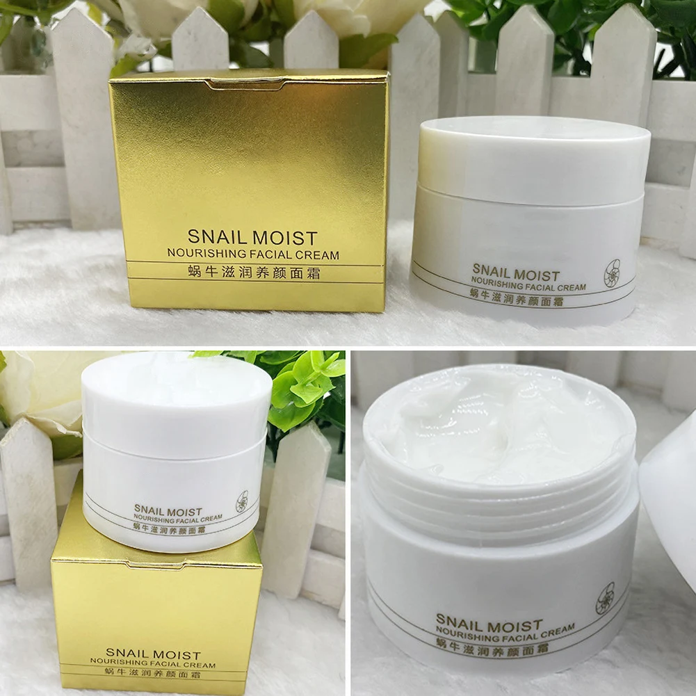 

Natural Skin Care Snail Moist Nourishing Facial Cream Anti Materials Anti Aging Wrinkle Firming Cream
