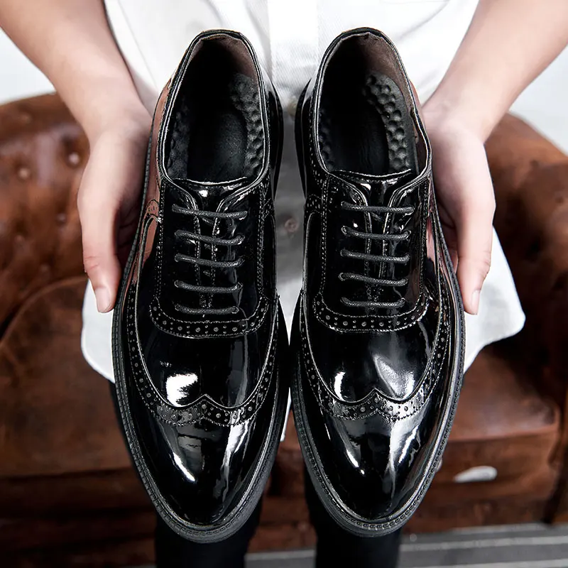 Мужские брендовые Дизайнерские повседневные свадебные туфли для вечевечерние